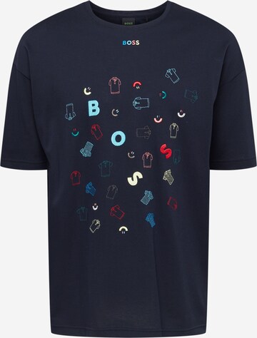 BOSS Shirt 'Tee Celebration' in Blue: front