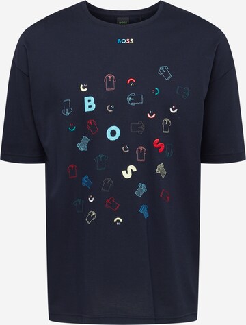 BOSS Green Shirt 'Tee Celebration' in Blue: front