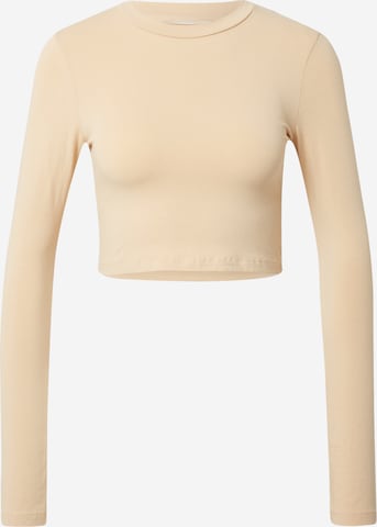 LENI KLUM x ABOUT YOU Shirt 'Abby' in Beige: predná strana