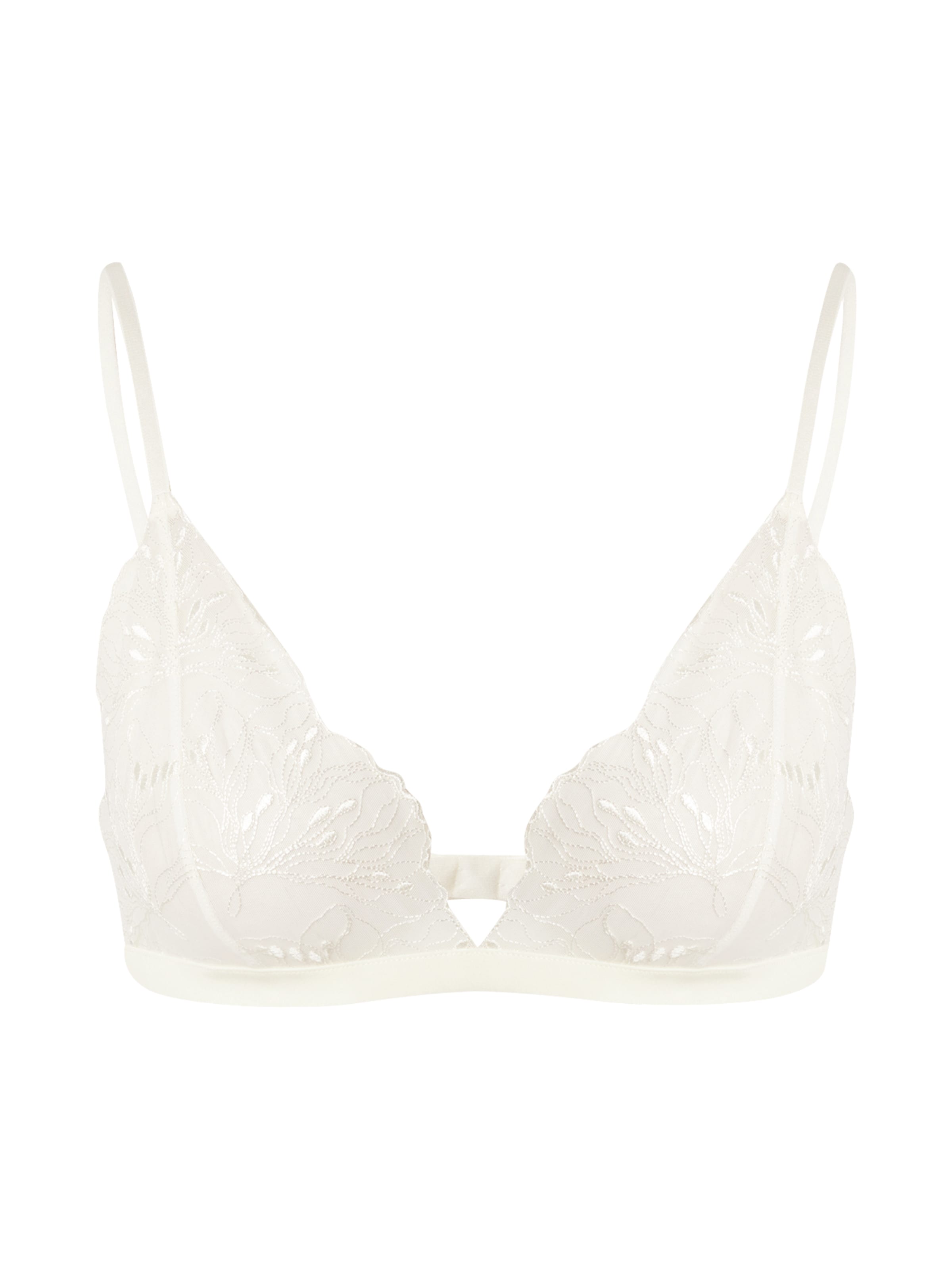 Samsøe Samsøe Triangel BH 'Audrey' i hvid: forside