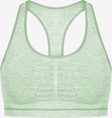 Smilodox Bustier Sport bh 'Mila' in Groen: voorkant