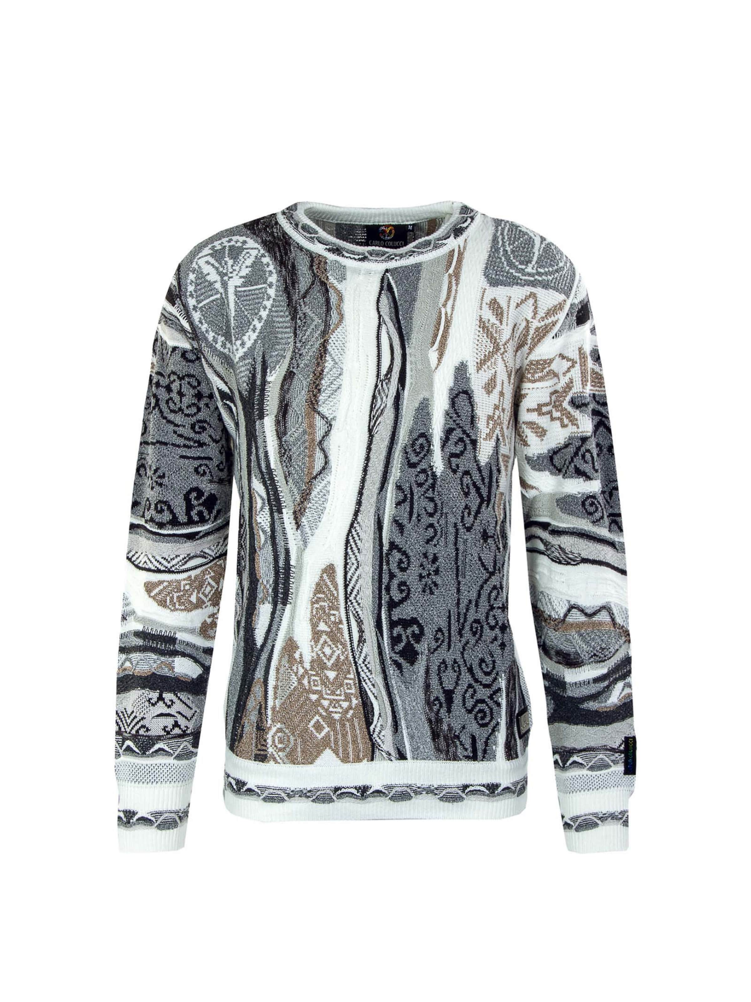 Carlo Colucci Pullover in Grau: Vorderseite
