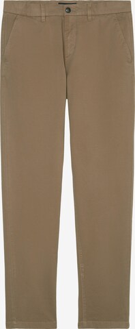 Marc O'Polo Chino 'Osby' in Bruin: voorkant