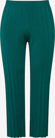 Ulla Popken Regular Pants in Green: front