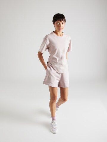 ADIDAS BY STELLA MCCARTNEY Performance Shirt 'Curfed Hem' in Pink