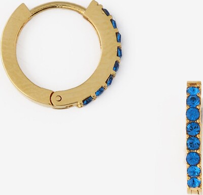 Orelia Ohrringe 'Capri Pave' in blau / gold, Produktansicht