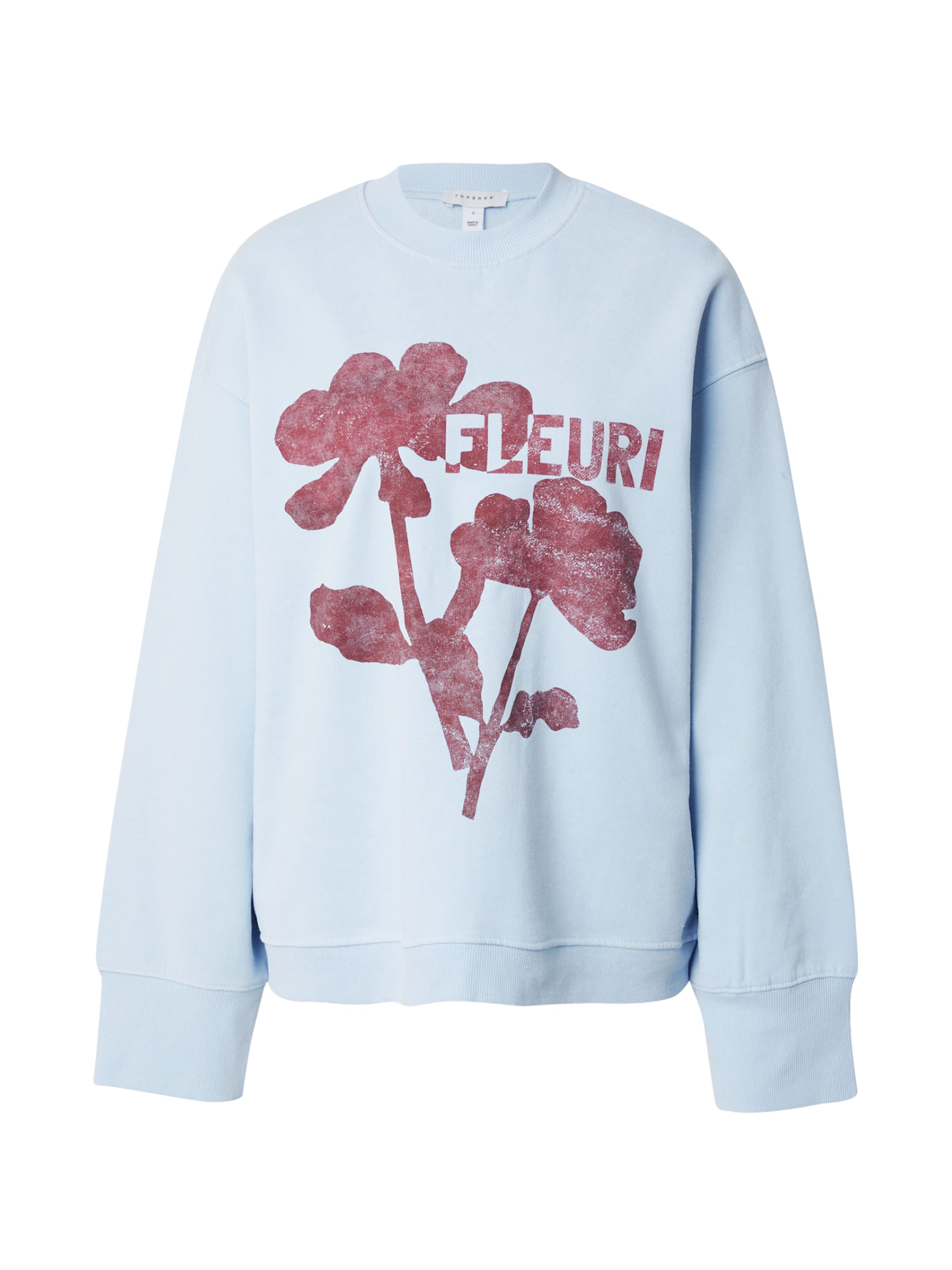 TOPSHOP Mikina 'Gaby' - Modrá: predná strana