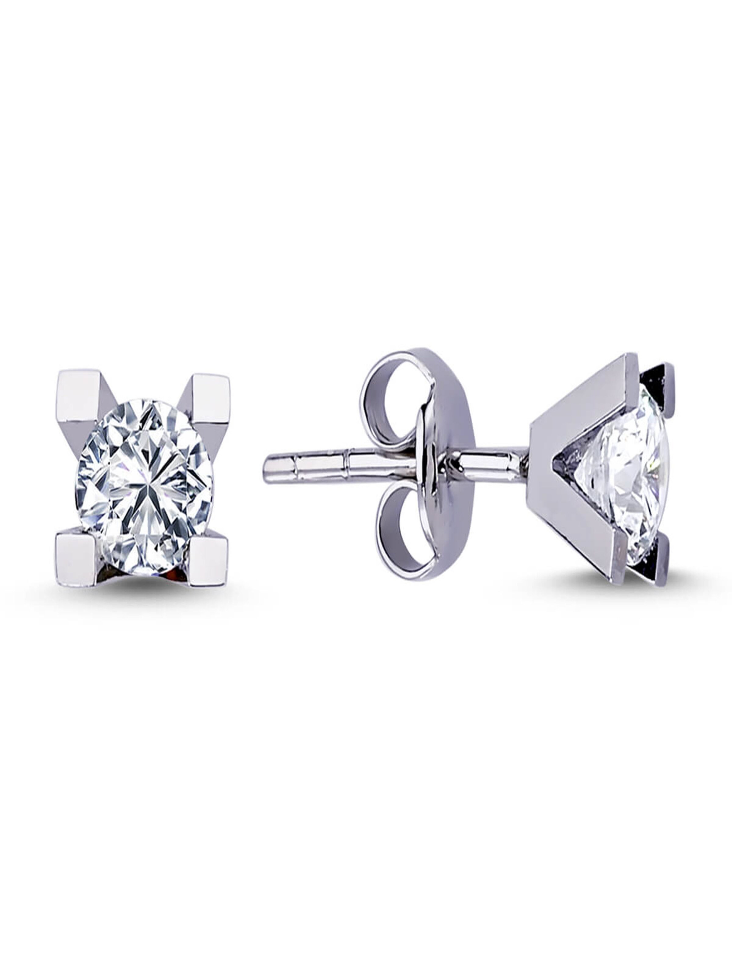 EinStein Diamant Ohrringe‌‌‌‌ in One Size in silber, Produktansicht