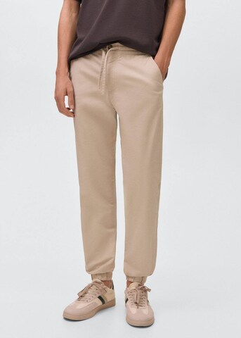 MANGO TEEN Regular Pants in Beige: front