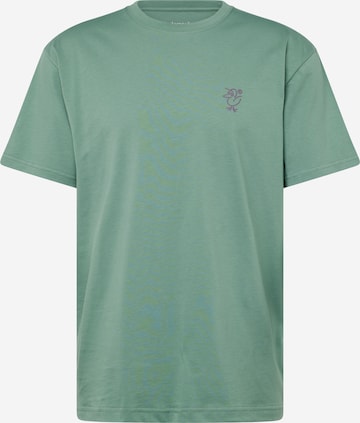 T-Shirt 'Sketch Gull' Cleptomanicx en vert : devant
