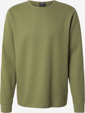 T-Shirt G-STAR en vert : devant