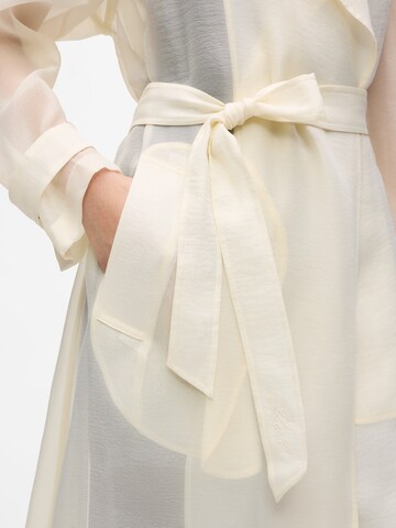 Karl Lagerfeld - Abrigo de entretiempo 'Organza' en blanco