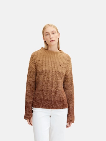 TOM TAILOR Sweater in Brown: front