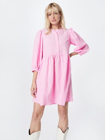 PIECES Košilové šaty 'Andrea' – pink: přední strana