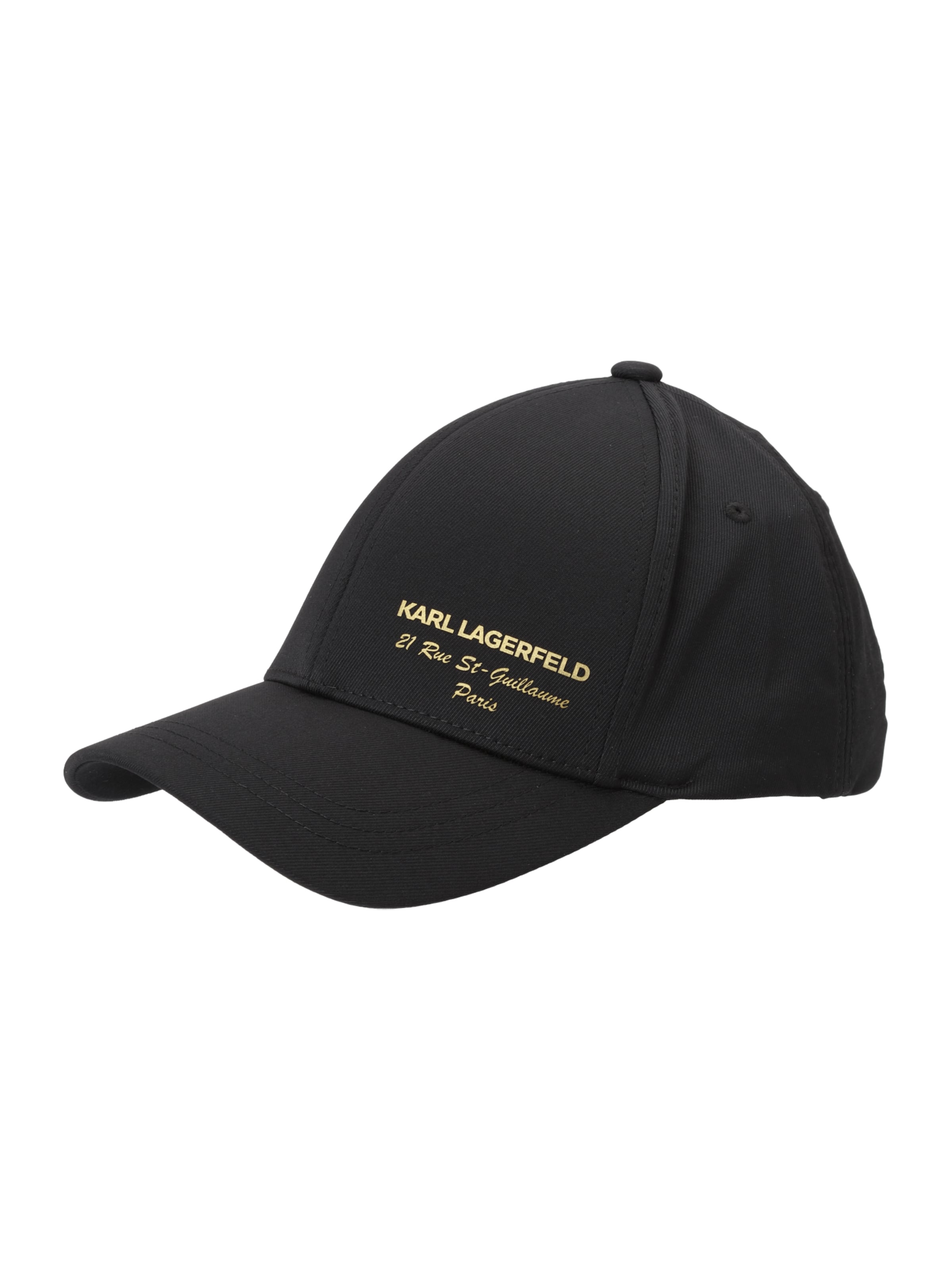 Karl Lagerfeld Cap in Schwarz: Vorderseite