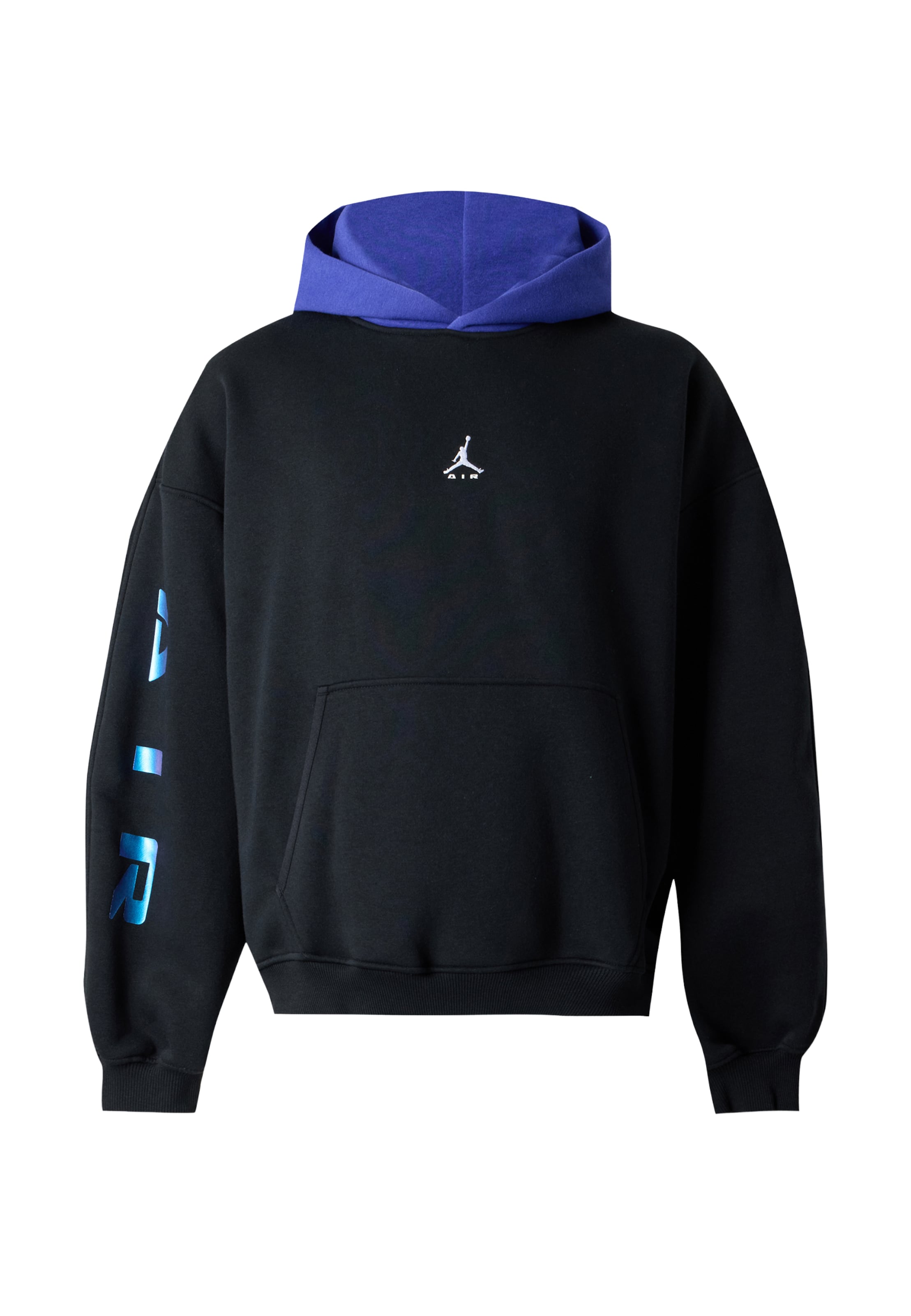 Bluză de molton 'Brooklyn Fleece' de la Jordan pe negru: față