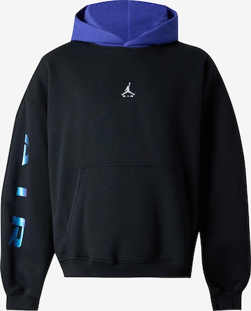 Bluză de molton 'Brooklyn Fleece' de la Jordan pe negru: față
