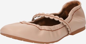 See by Chloé Ballerina 'KADDY' in Beige: voorkant