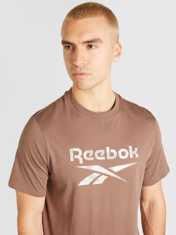Reebok - Camisa funcionais 'MOTION' em castanho
