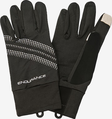 ENDURANCE Athletic Gloves 'Sherman' in Black: front