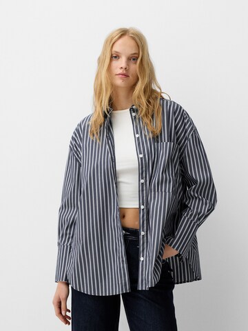 Bershka Blouse in Blue: front