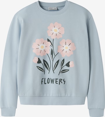 NAME IT Sweatshirt 'NKFVASACHA' in Blauw: voorkant