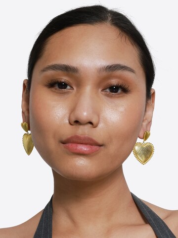 Boucles d'oreilles 'Septa ' Heideman en or : devant