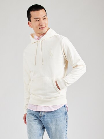 Sweat-shirt Polo Ralph Lauren en beige : devant