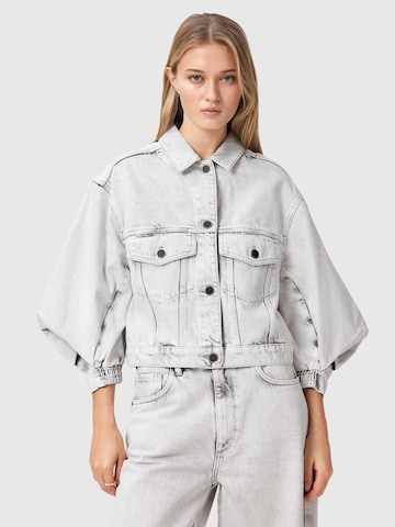 AllSaints Φθινοπωρινό και ανοιξιάτικο μπουφάν 'LUCA' σε γκρι: μπροστά