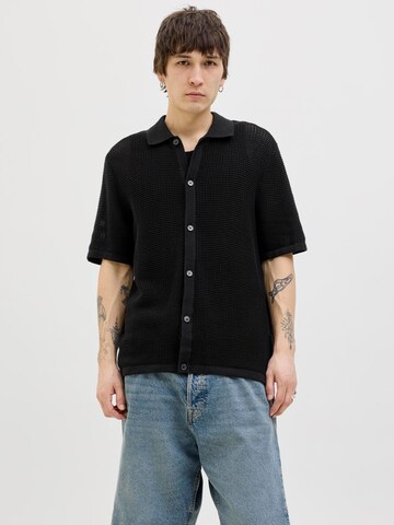 Vestes en maille JACK & JONES en noir : devant