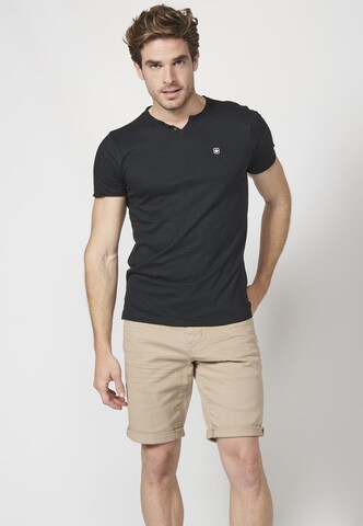 KOROSHI - Camiseta en negro: frente