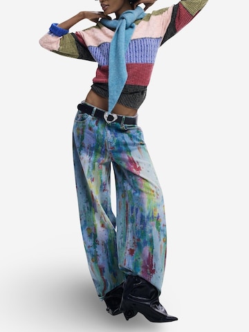 Desigual Wide Leg Jeans 'BRUSH 26SWDDX3' i blå: forside