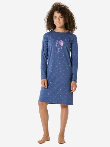 Chemise de nuit 'Horse World' SCHIESSER en bleu