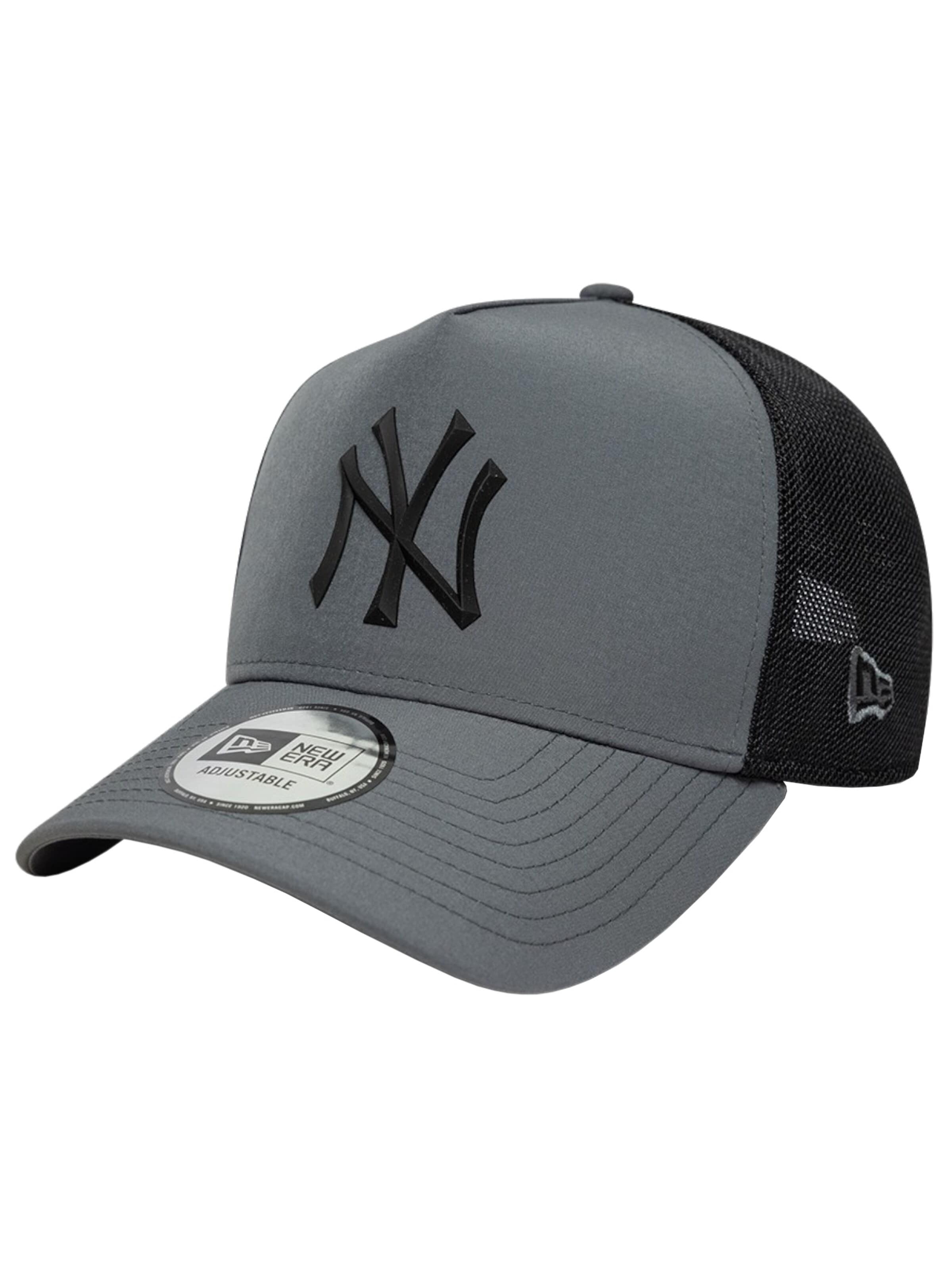 NEW ERA Pet 'New Era 9TWENTY Trucker MLB Cotton Canvas New York Yankees Cap' in Grijs: voorkant