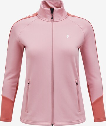 PEAK PERFORMANCE Fleecejacke 'Rider' in Pink: predná strana