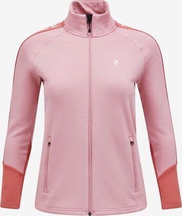 PEAK PERFORMANCE Outdoor Jacket 'Rider' in Pink: front