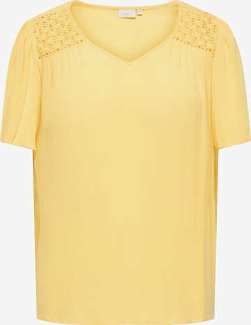 ONLY Carmakoma - Blusa 'CARSELASI' en amarillo: frente