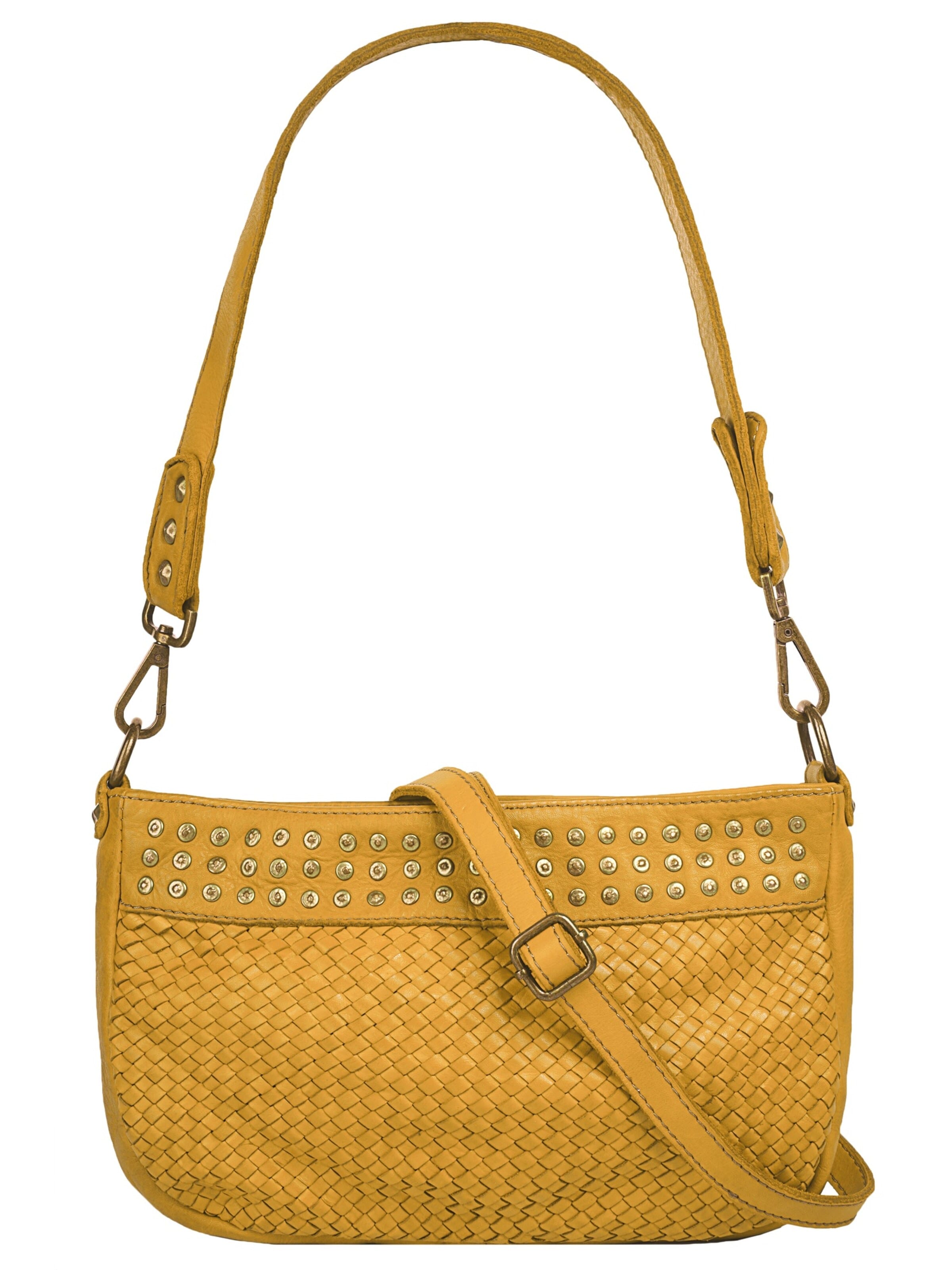 Samantha Look - Bolso de hombro en amarillo: frente