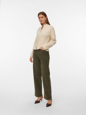VERO MODA Wide leg Broek 'VMTessa' in Groen