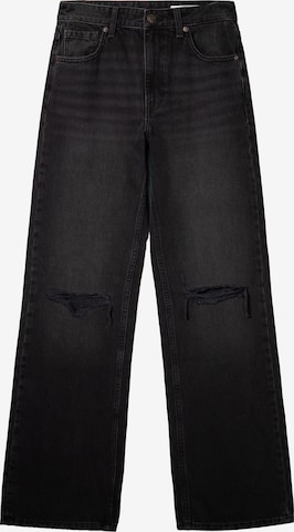 Regular Jeans de la Bershka pe negru: față