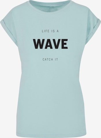 Merchcode Shirt 'Summer - Life is a wave' in Blauw: voorkant