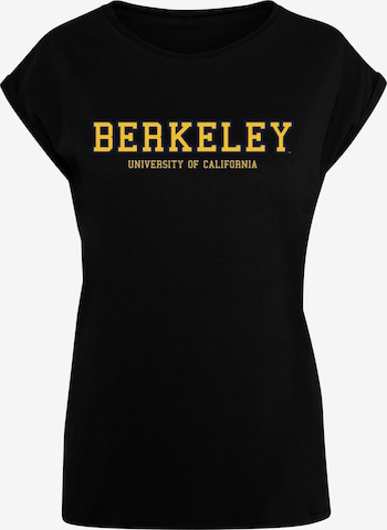 Merchcode Shirt 'Berkeley University' in Zwart: voorkant