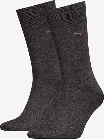 Chaussettes de sport PUMA en gris : devant