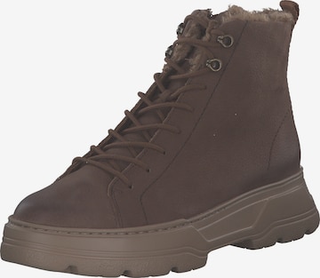 Bottines à lacets '5497' Paul Green en marron : devant