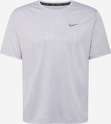 NIKE - Camiseta funcional 'Miler Run Division' en gris: frente