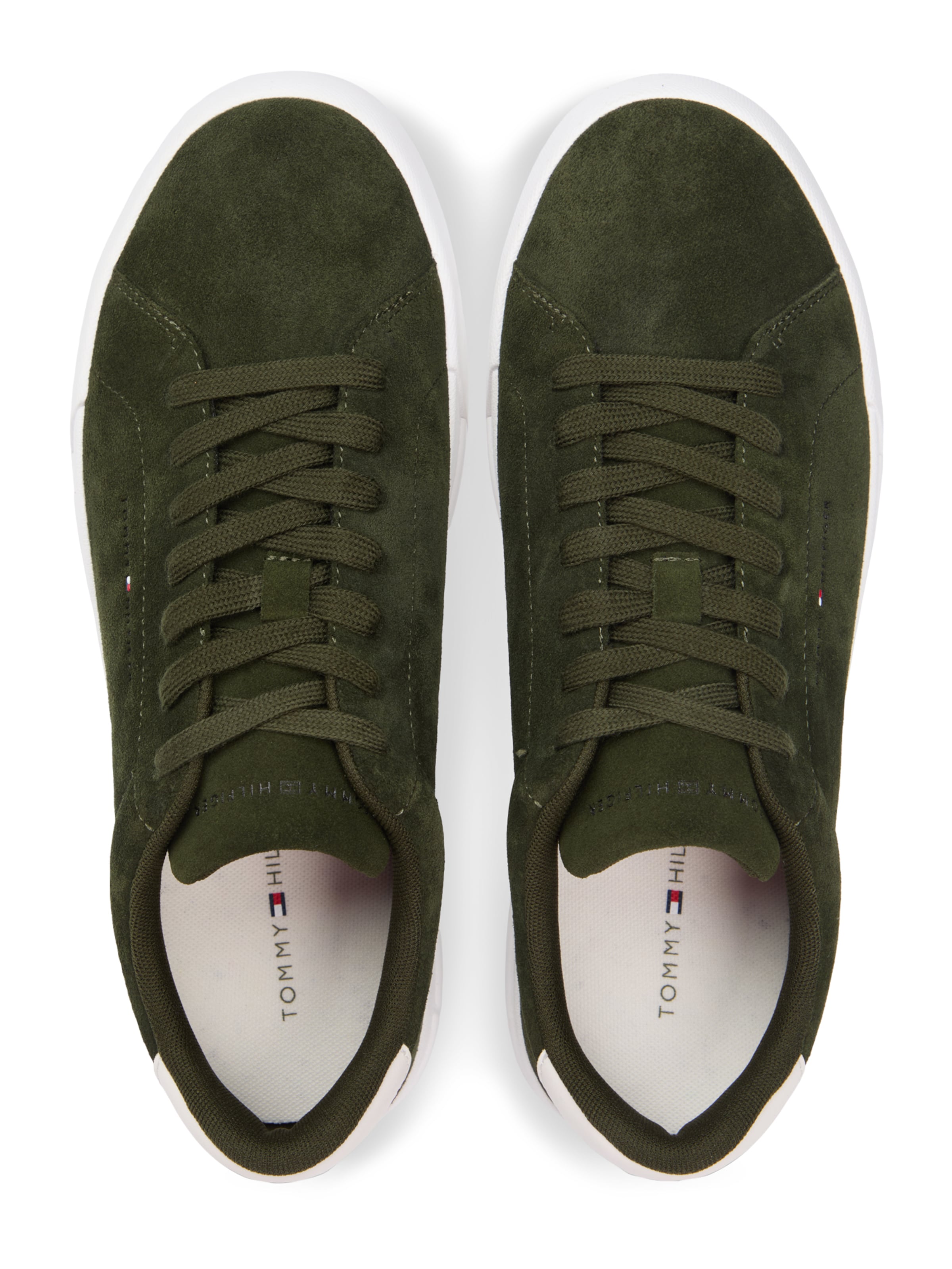 TOMMY HILFIGER Nizke superge 'COURT CORE' | zelena barva: zgoraj