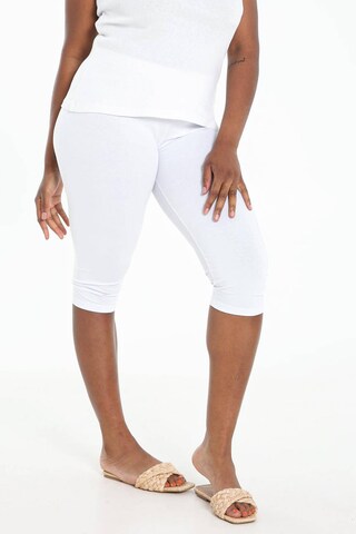 Paprika Skinny Leggings in White: front