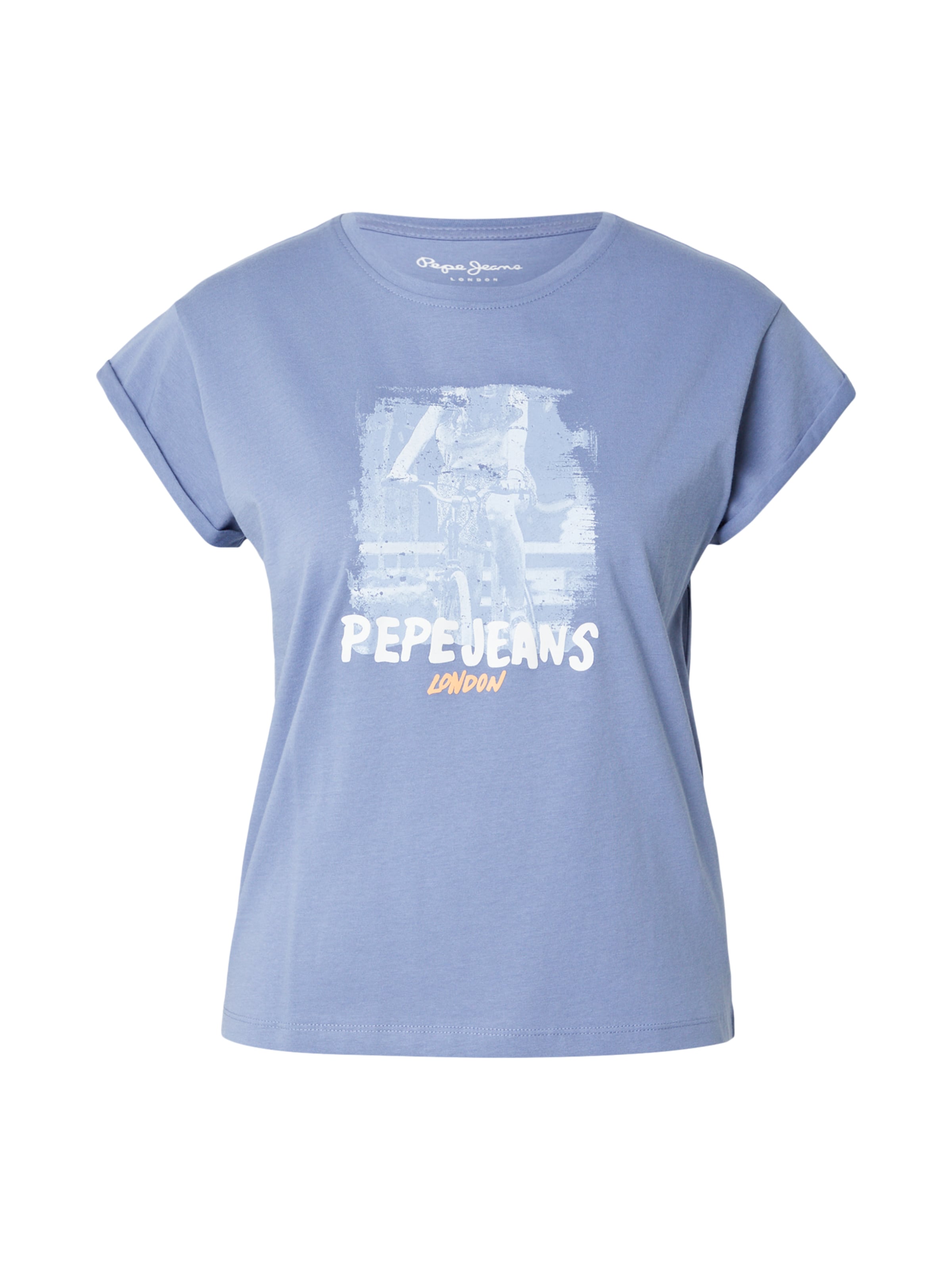 Pepe Jeans Tričko 'PHOTOGRAPHIC' - Modrá: predná strana