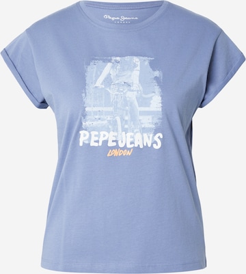 Pepe Jeans Tričko 'PHOTOGRAPHIC' - Modrá: predná strana