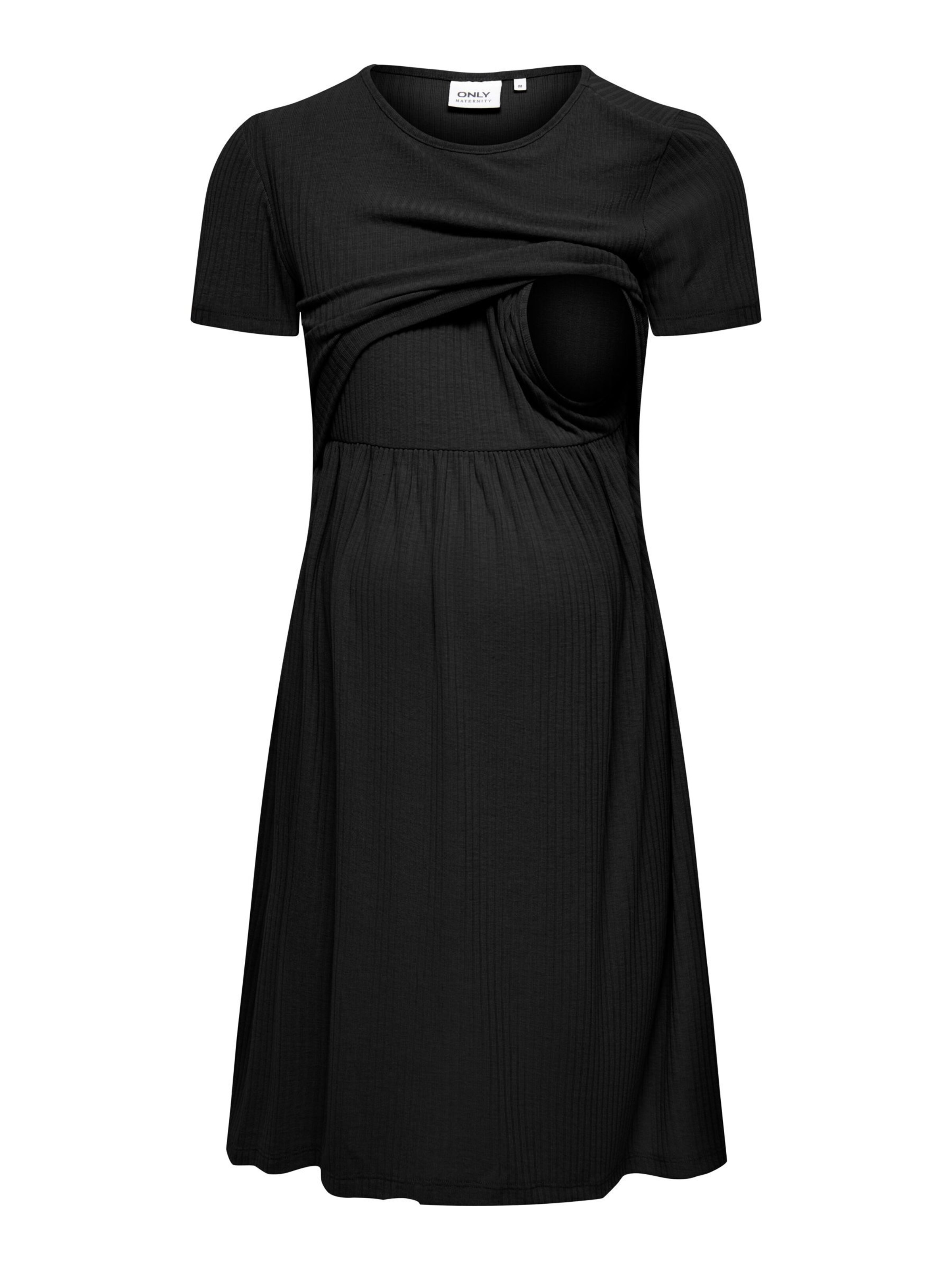 Only Maternity Jurk 'OLMMalaya' in Zwart